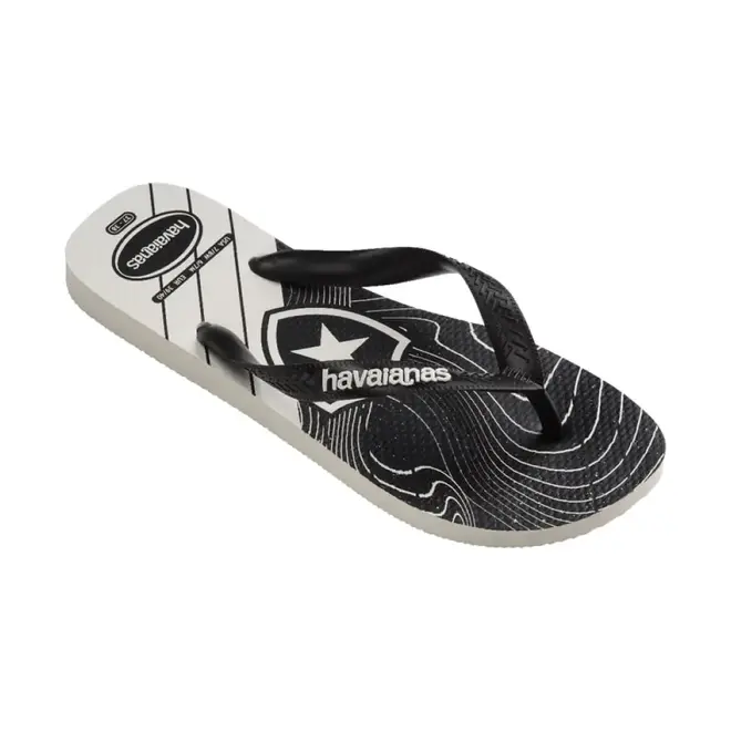 Chinelo Havaianas Top Times Botafogo Preto Masculino