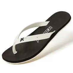Chinelo Dedo Kenner Summer Lisa Preto e Branco Masculino