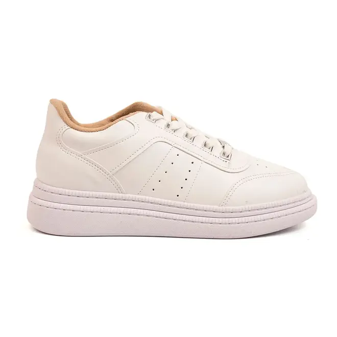 Tênis Casual Sola Caixa Moleca Branco Feminino