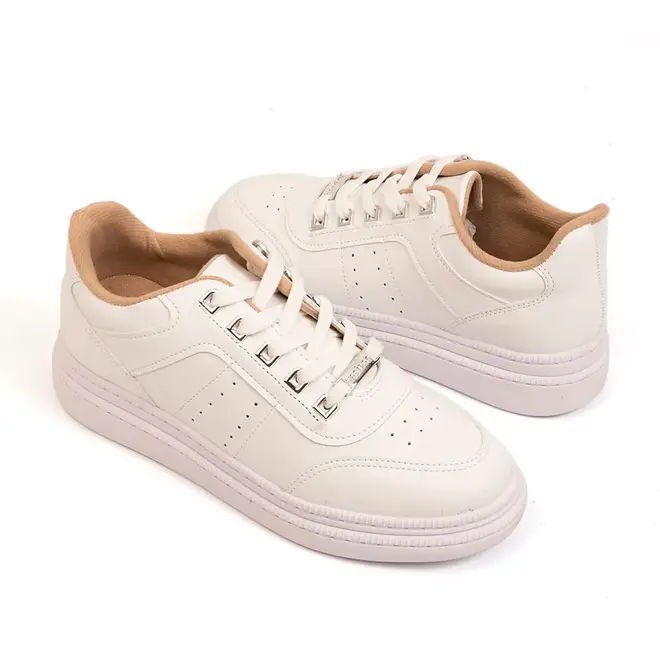 Tênis Casual Sola Caixa Moleca Branco Feminino
