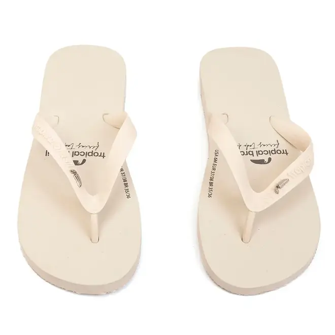 Chinelo Dedo Tropical Brasil Off White Feminino
