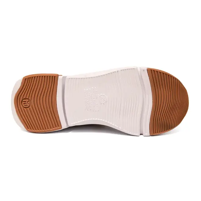 Tênis Casual Sola Caixa Modare Branco e Dourado Feminino