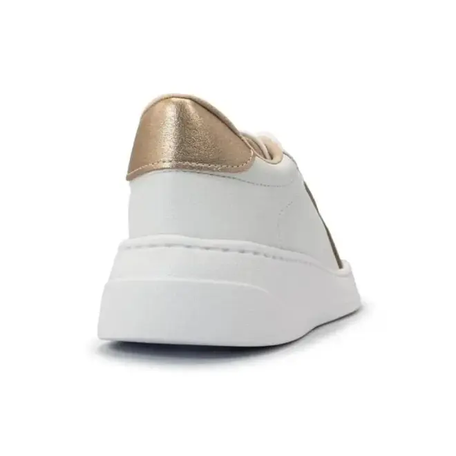 Tênis Casual Sola Caixa Modare Branco e Dourado Feminino
