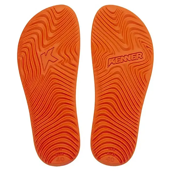 Chinelo Dedo Kenner Summer Lisa  Preto e Laranja Masculino