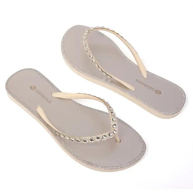 Chinelo Dedo Gata Mania Prata Feminino