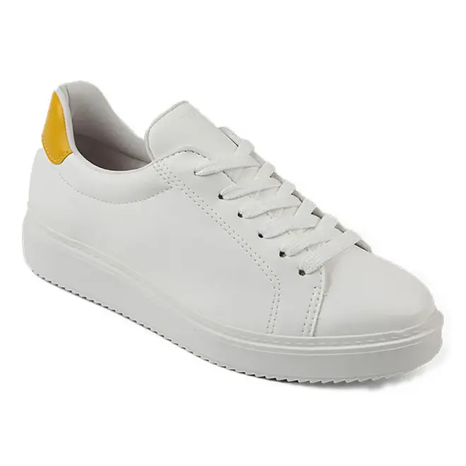 Tênis Casual Flatform Itapuã - Branco/Amarelo