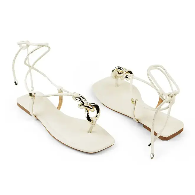 Sandália Flat Itapuã Feminino Off White