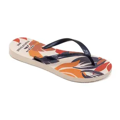 Chinelo Dedo Tropical Brasil Azul Metal Feminino