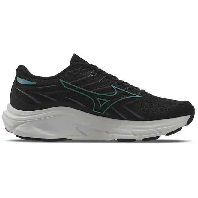Tênis de Treino Mizuno Jet 8 Preto e Turquesa Feminino