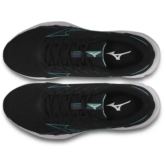 Tênis de Treino Mizuno Jet 8 Preto e Turquesa Feminino