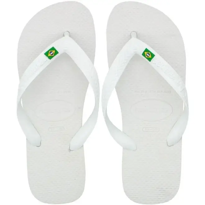 Chinelo Dedo Havaianas Top Brasil Branco Masculino