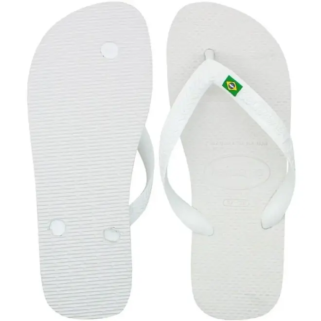 Chinelo Dedo Havaianas Top Brasil Branco Masculino