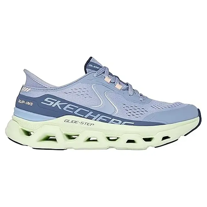 Tênis Esportivo Treino Skechers Glide Step Azul Feminino