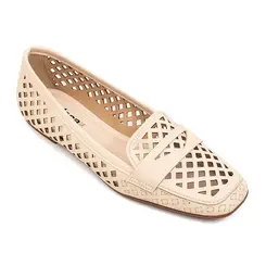 Sapatilha Bico Quadrado Moleca Branco Off Feminino