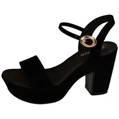 Sandália Salto Bebecê Preto Feminina