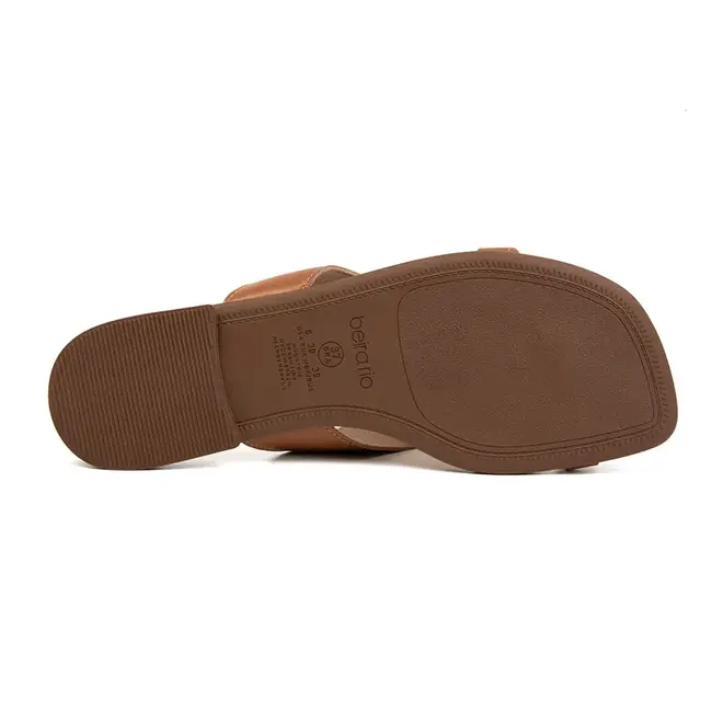 Tamanco Rasteira Beira Rio Camel Feminino