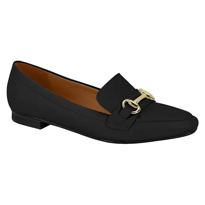 Sapato Mocassim Vizzano Preto Feminino