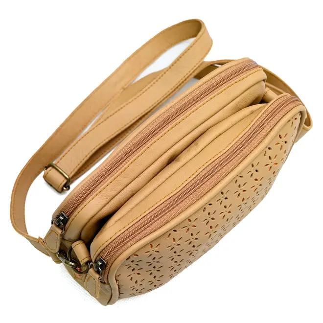 Bolsa Shopper New Face Plume Nude Feminina