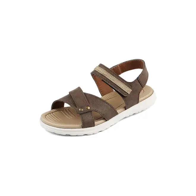 Sandália Flat Juvenil Masculina Itapuã - Marrom