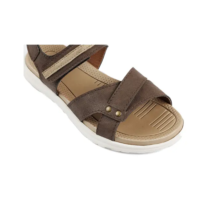 Sandália Flat Juvenil Masculina Itapuã - Marrom