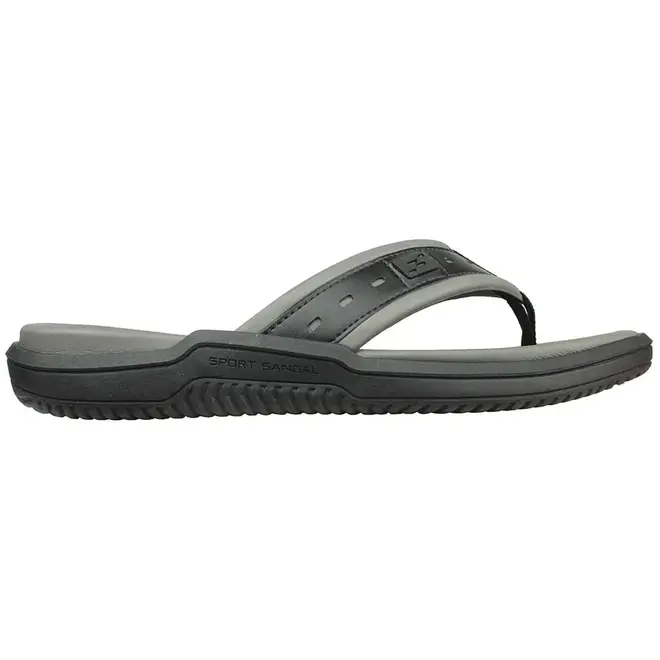 Chinelo de Dedo Sintético Itapuã Preto e Grafite Masculino