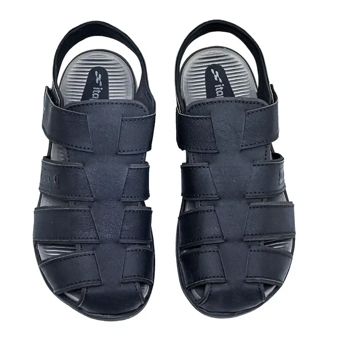 Sandália Flats Itapuã Preta e Grafite Masculina