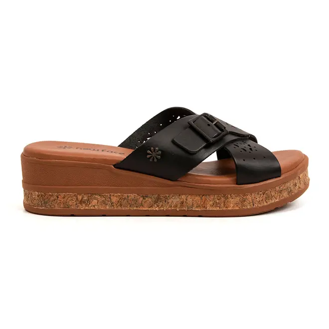 Tamanco Anabela New Face Preto Feminino
