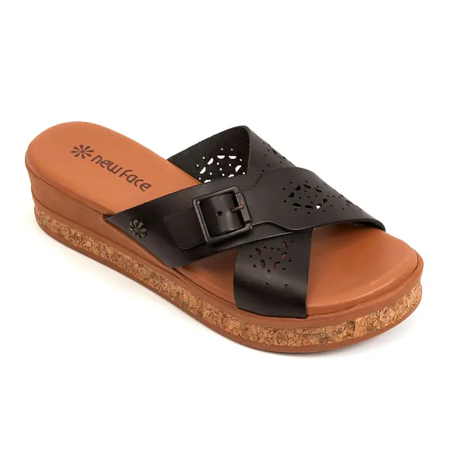 Tamanco Anabela New Face Preto Feminino