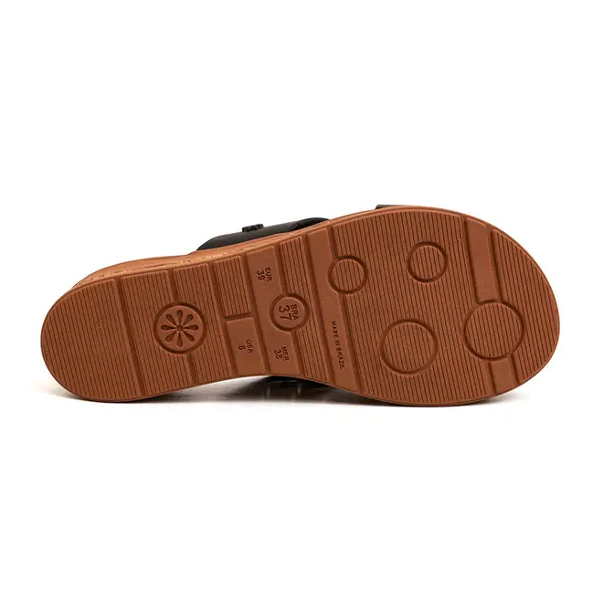 Tamanco Anabela New Face Preto Feminino