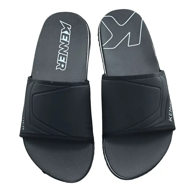 Chinelo Kenner Slide Go Preto e Cinza Masculino