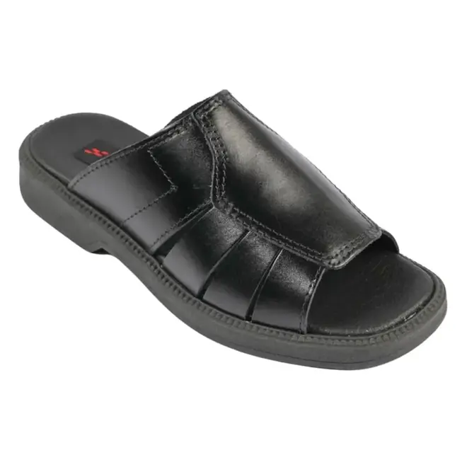 Chinelo Slide Itapuã Couro Preto Masculino
