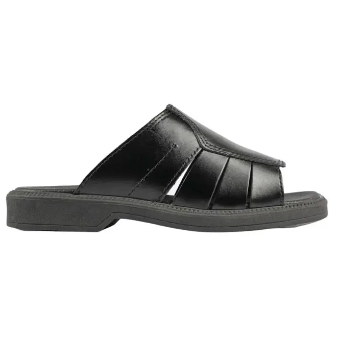 Chinelo Slide Itapuã Couro Preto Masculino