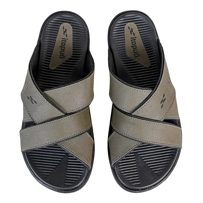 Chinelo Slide Itapuã Oliva Trançado Masculino