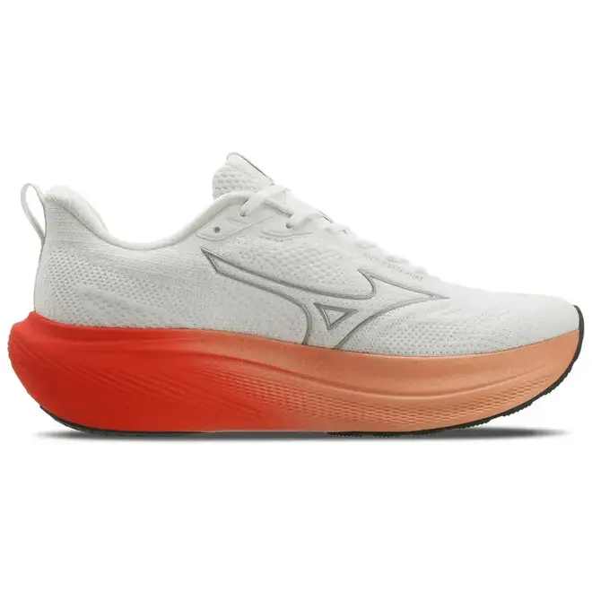 Tênis de Corrida Mizuno Base Prime Branco e Laranja Masculino