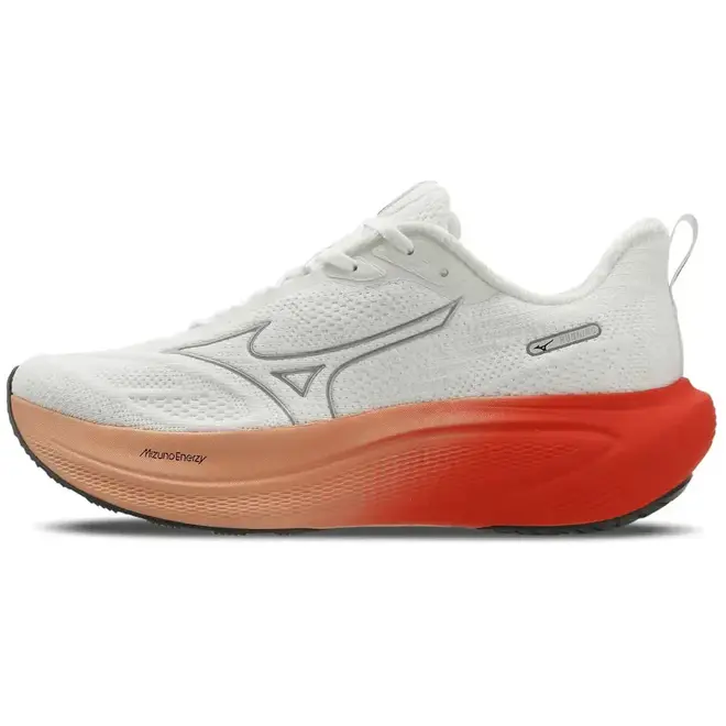 Tênis de Corrida Mizuno Base Prime Branco e Laranja Masculino
