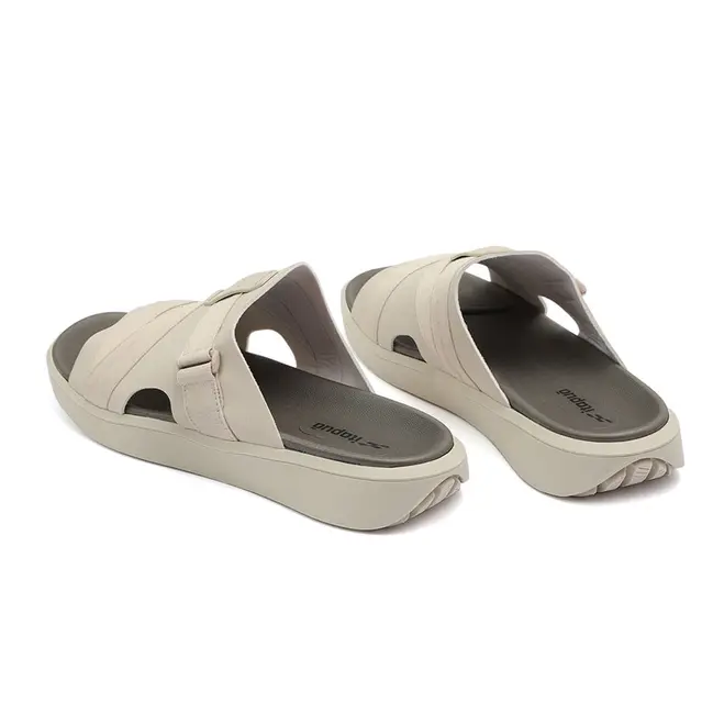 Chinelo Slide Itapuã Off White e Grafite Masculino