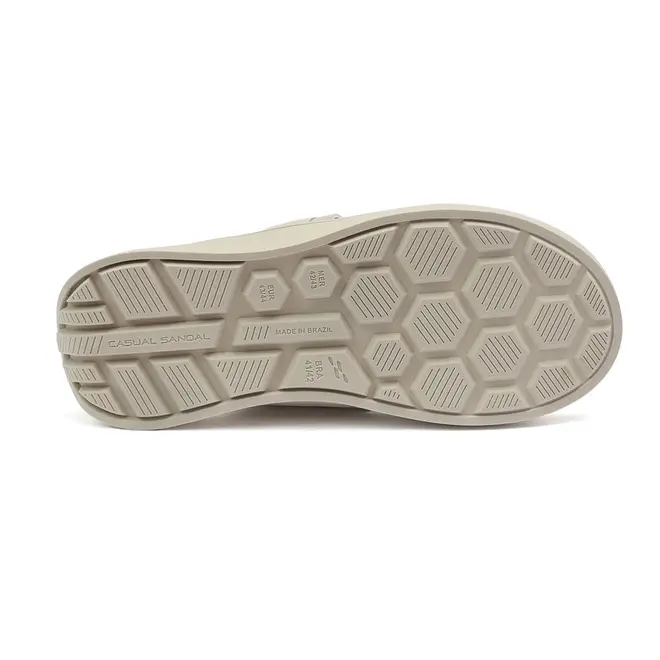 Chinelo Slide Itapuã Off White e Grafite Masculino