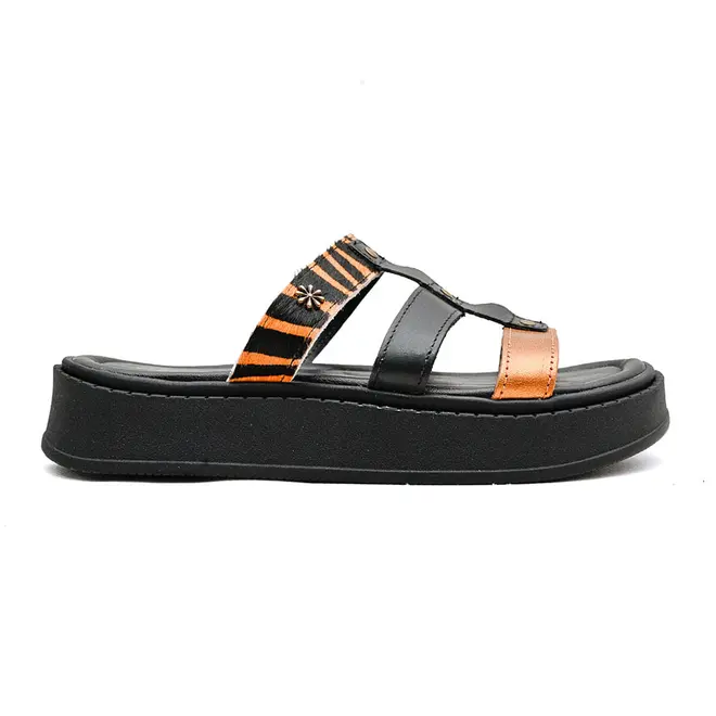 Tamanco Flatform New Face Metalizado Bronze Mix Feminino