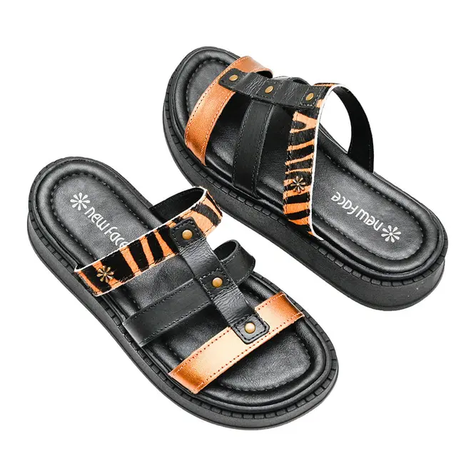 Tamanco Flatform New Face Metalizado Bronze Mix Feminino