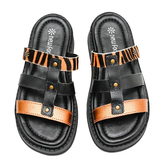 Tamanco Flatform New Face Metalizado Bronze Mix Feminino