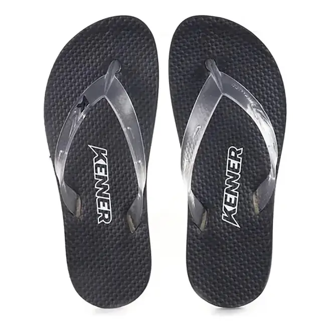 Chinelo Dedo Kenner Summer Lisa Preto e Cristal Feminino