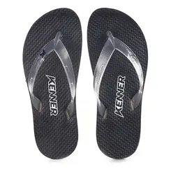 Chinelo Dedo Kenner Summer Lisa Preto e Cristal Feminino
