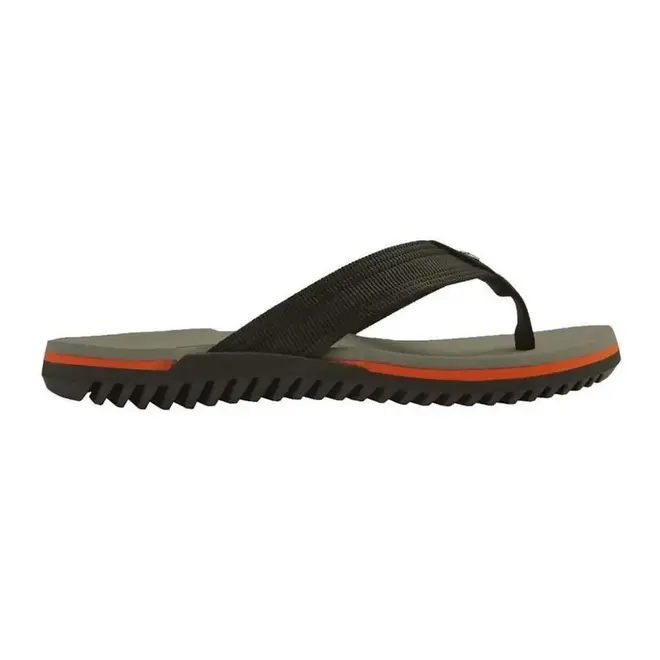 Chinelo Dedo Kenner NK6 Pro Preto e Laranja Masculino