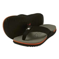 Chinelo Dedo Kenner NK6 Pro Preto e Laranja Masculino