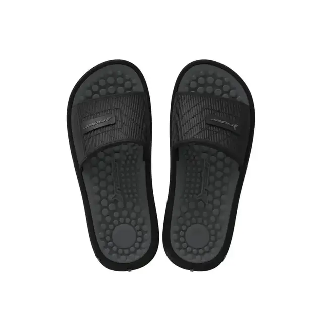Chinelo Slide Rider Infinity Fuse II Preto e Cinza Masculino