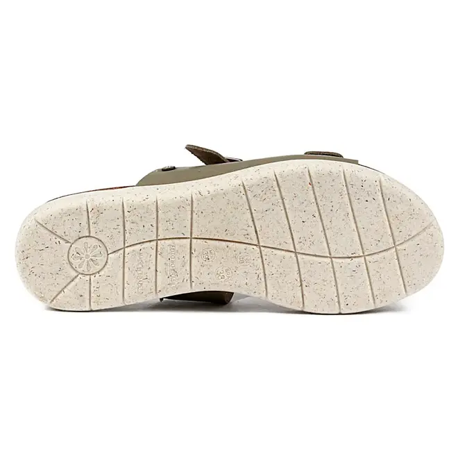 Tamanco Flat em Couro New Face - Oliva