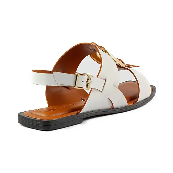 Sandália Tanara Flat Branco Feminino