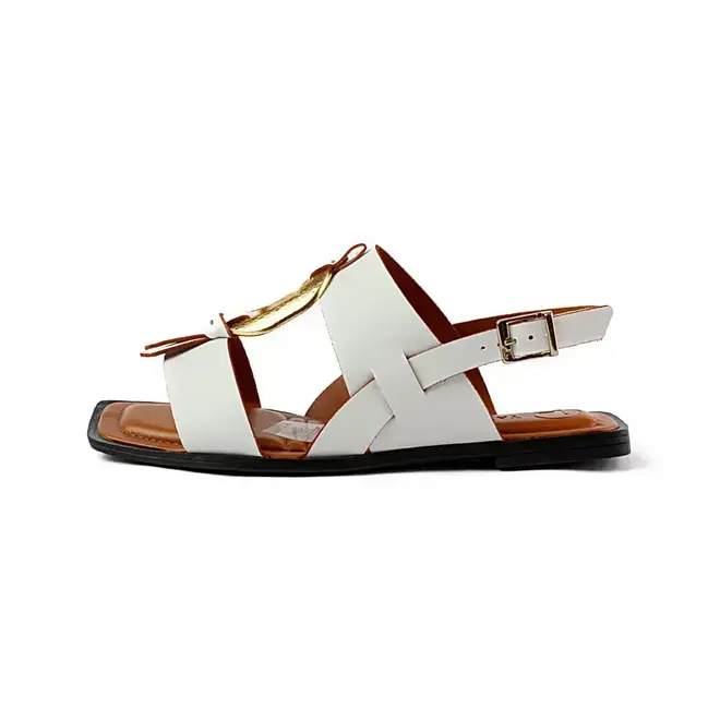 Sandália Tanara Flat Branco Feminino