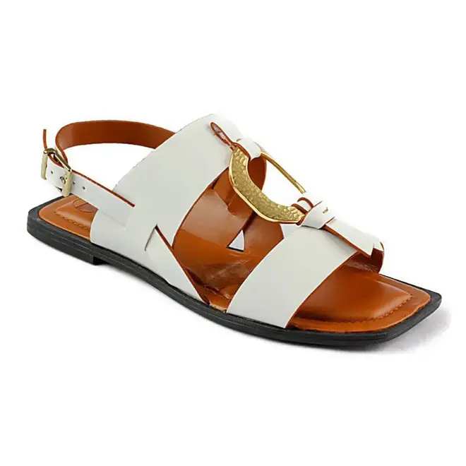 Sandália Tanara Flat Branco Feminino