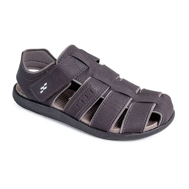 Sandália Flats Couro Itapuã Café Masculino